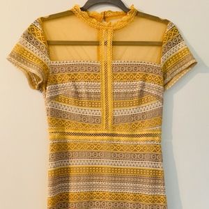 Francesca's Mini Dress w/ Embroidery